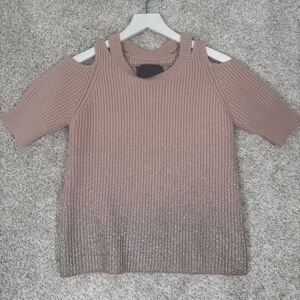 Zoe Jordan Pink/Silver Wool‎ & Cashmere Sweater - S/M